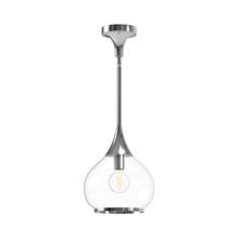 Alora Lighting PD524110CHCL - Hazel 10-in Chrome/Clear Glass 1 Light Pendant