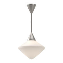 Alora Lighting PD537714BNOP - Nora 14-in Brushed Nickel/Opal Matte Glass 1 Light Pendant