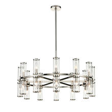 Alora Lighting CH309024PNCG - Revolve Clear Glass/Polished Nickel 24 Lights Chandeliers