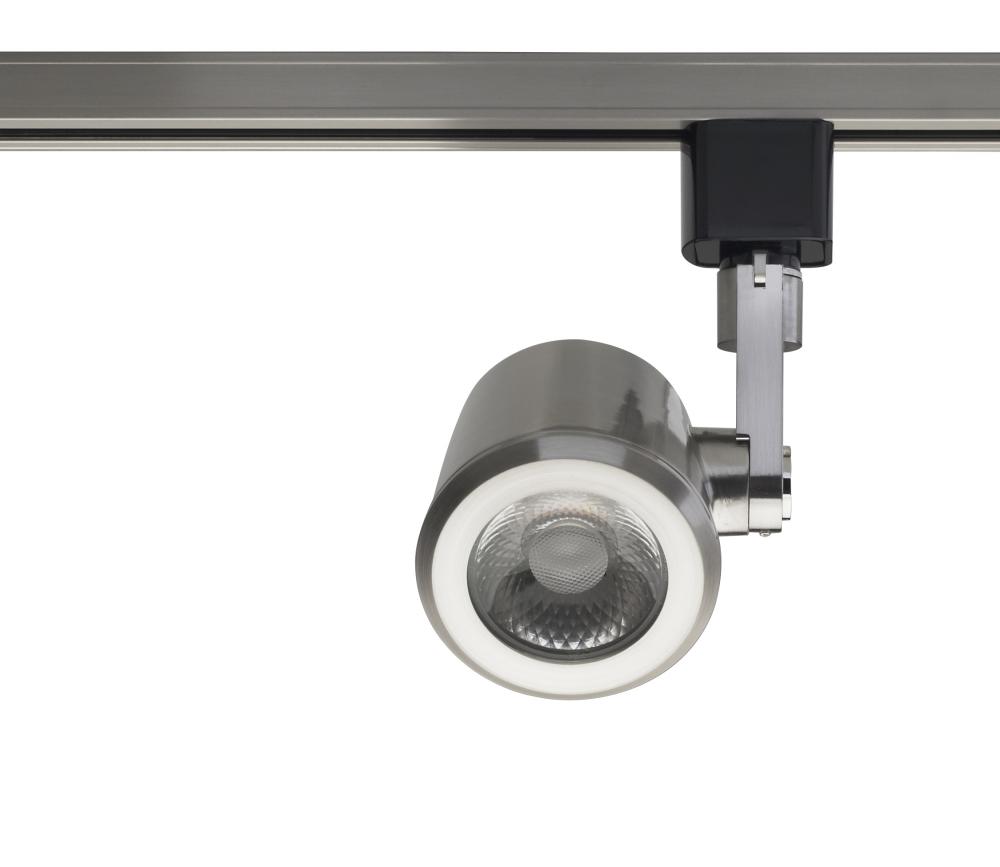 LED 12W Track Head - Taper Back - Brushed Nickel Finish - 36 Degree Beam