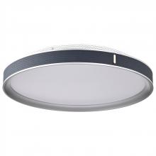 Nuvo 62/3002 - Bandon; 20 Inch LED Flush Mount; Gray with Blue Wrap; Acrylic Lens