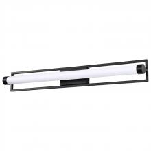 Nuvo 62/669 - Canal LED Large Vanity; Matte Black Finish; White Acrylic Lens