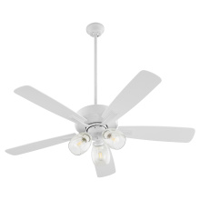Quorum 4525-0308 - OVATION 3 LIGHT CLEAR GLASS - STUDIO WHITE