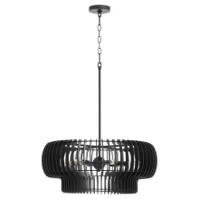 Quorum 8905-6-59 - HARRELSON 6LT PENDANT - MB