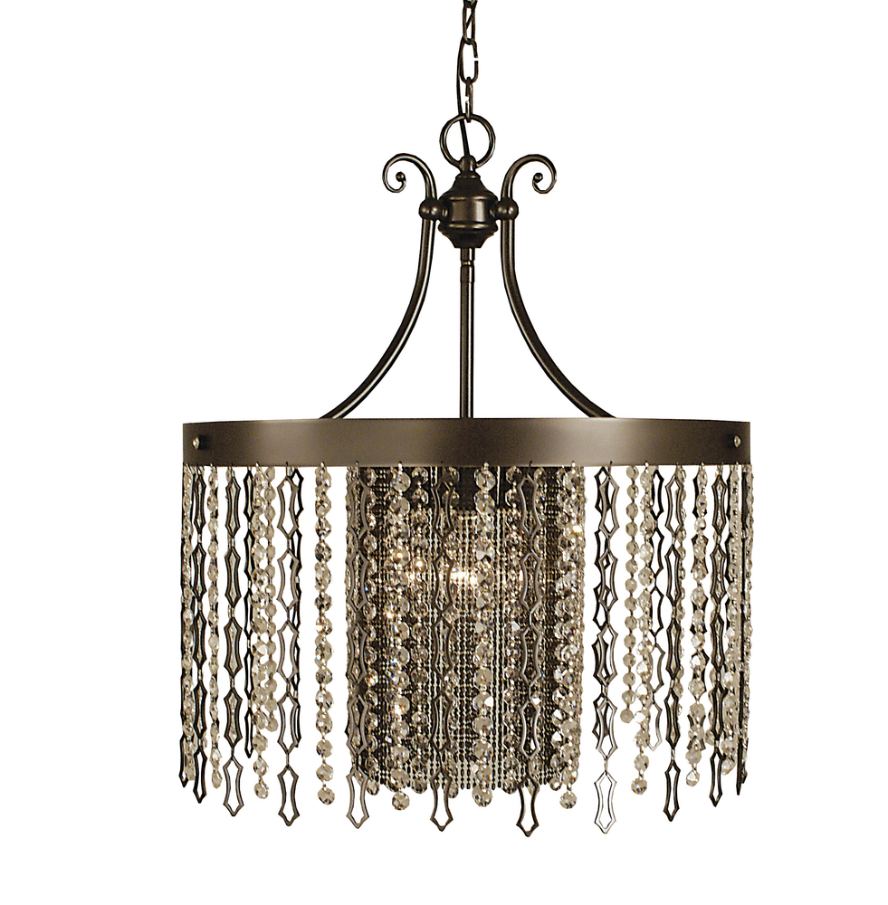 4-Light Brushed Nickel Penelope Dining Chandelier