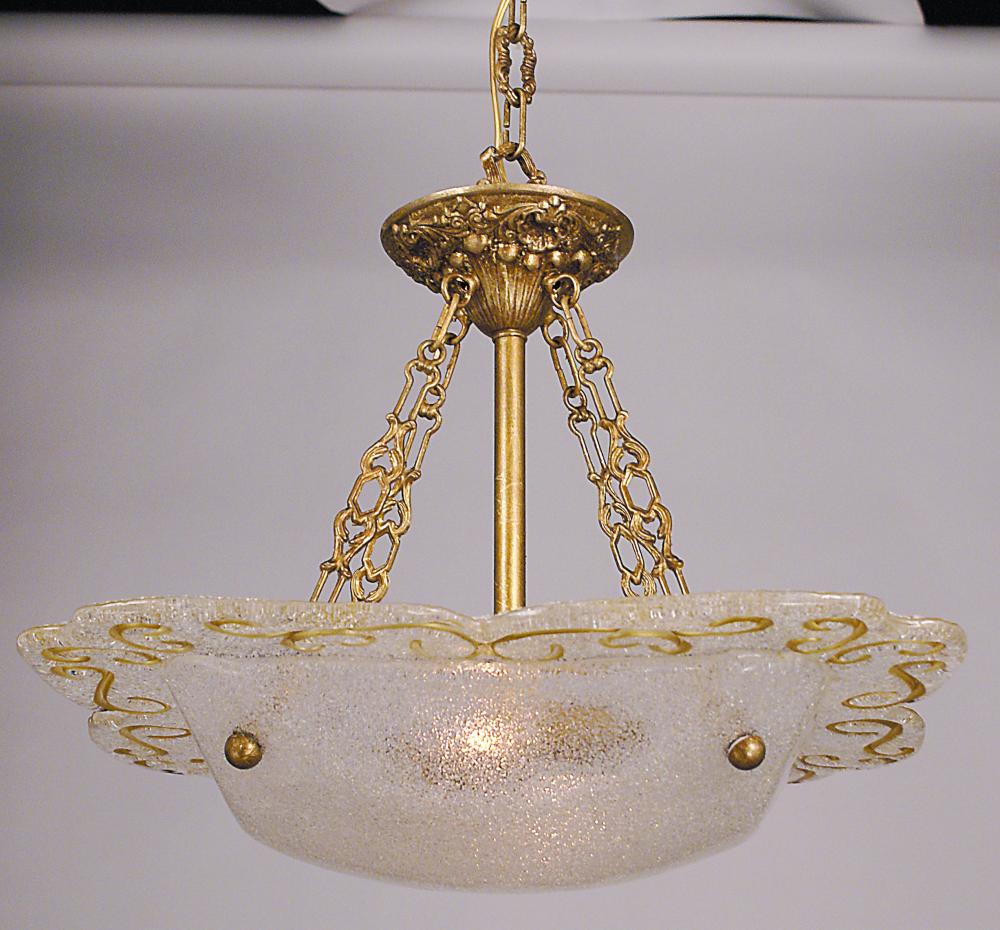 2-Light Bronze Gold Leaf Veronique Mini Chandelier