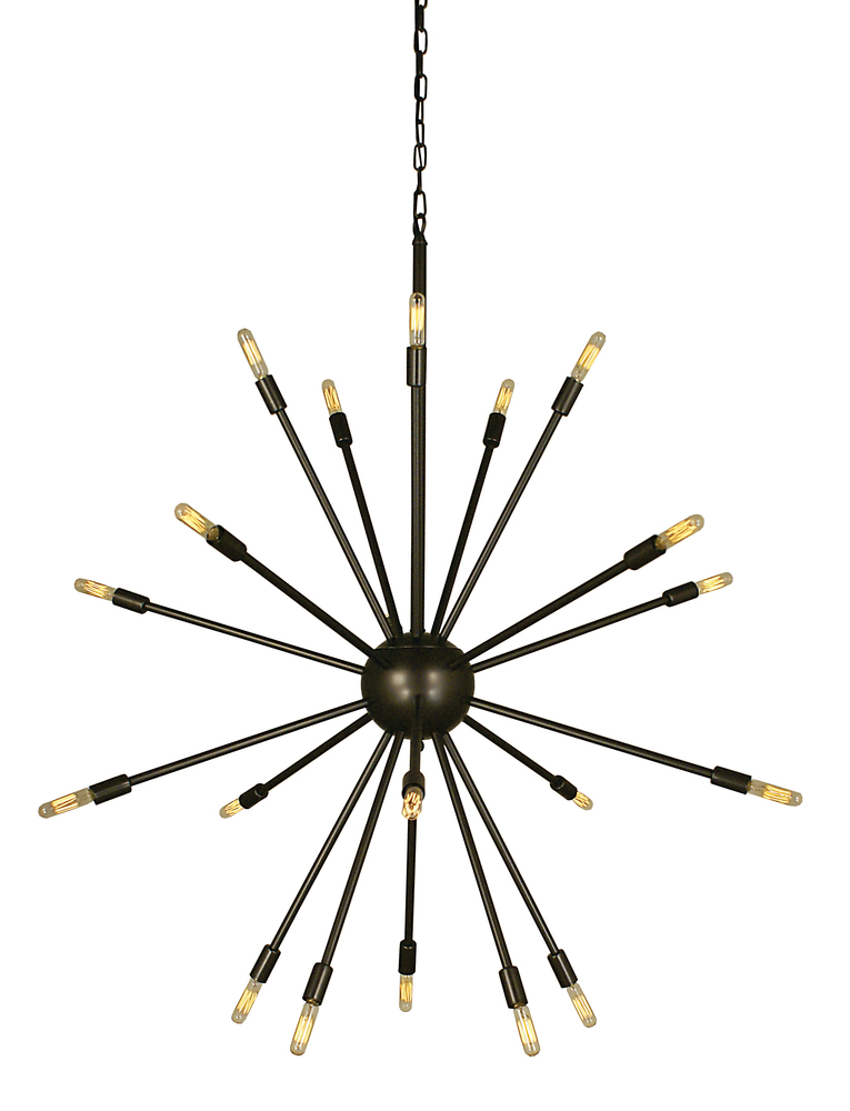 24-Light Brushed Nickel Simone Chandelier