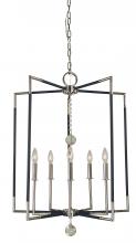 Framburg 5042 PN/MBLACK - 5-Light Felicity Dining Chandelier