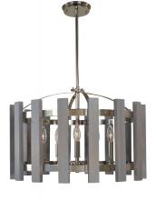 Framburg 5125 PN - 5-Light Arcadia Dining Chandelier