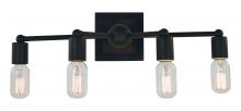 Framburg 5404 MBLACK - 4-Light Matte Black Modern Farmhouse Sconce