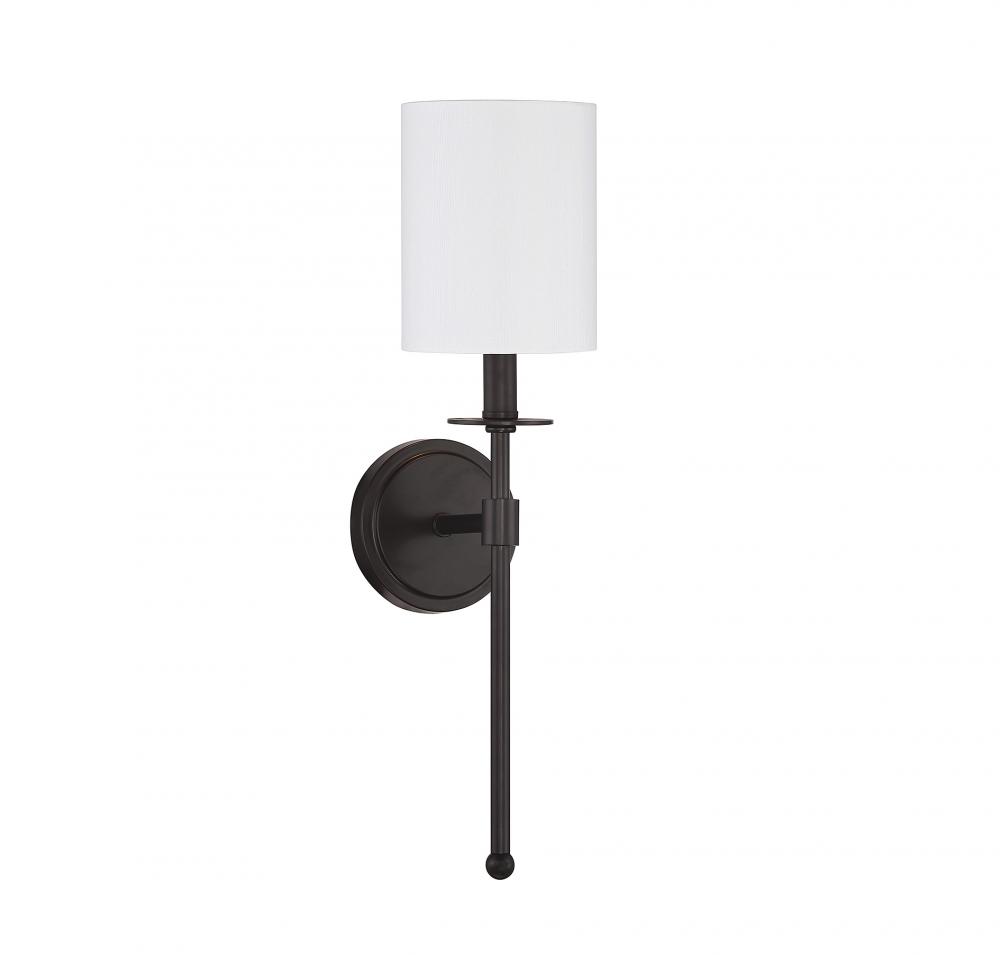 1-Light Wall Sconce in Oil Rubbed Bronze