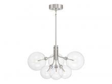 Savoy House Meridian M100135BN - 6-Light Chandelier in Brushed Nickel