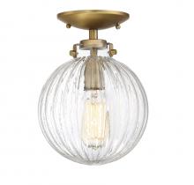 Savoy House Meridian M60056NB - 1-Light Ceiling Light in Natural Brass