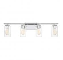 Savoy House Meridian M80039CH - 4-Light Bathroom Vanity Light in Chrome