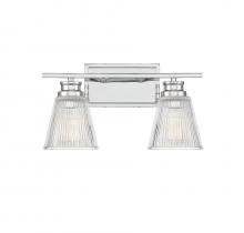 Savoy House Meridian M80040CH - 2-Light Bathroom Vanity Light in Chrome