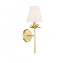 Savoy House Meridian M90077TG - 1-Light Wall Sconce in True Gold