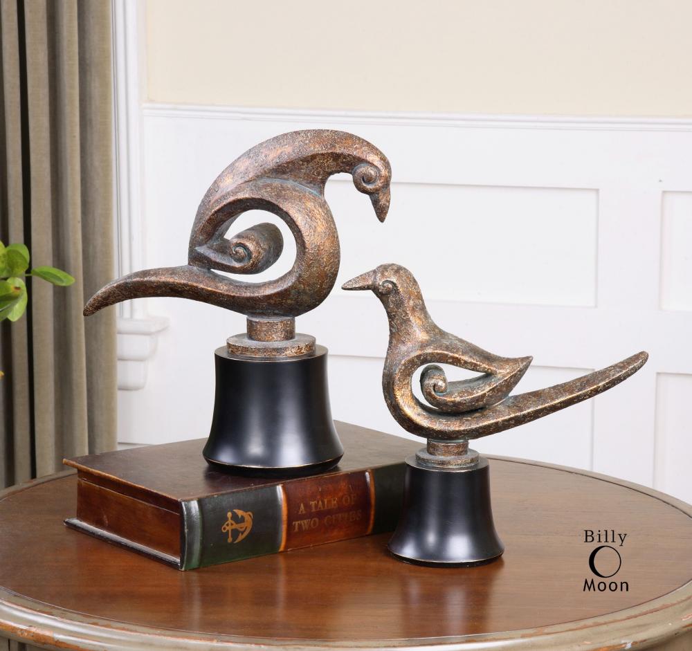 Uttermost Aram Bird Sculptures S/2