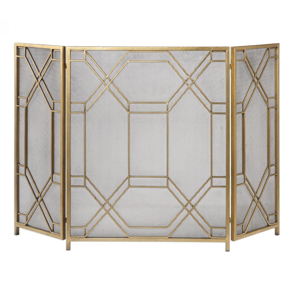 Rosen Gold Fireplace Screen