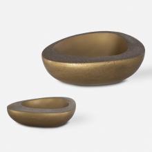 Uttermost 18081 - Ovate Brass Bowls, Set Of 2