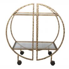 Uttermost 25065 - Zelina Gold Bar Cart