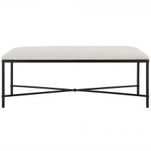 Uttermost 23688 - Avenham Black Framed Bench