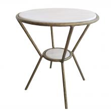 Uttermost 22879 - Refuge Round White Side Table