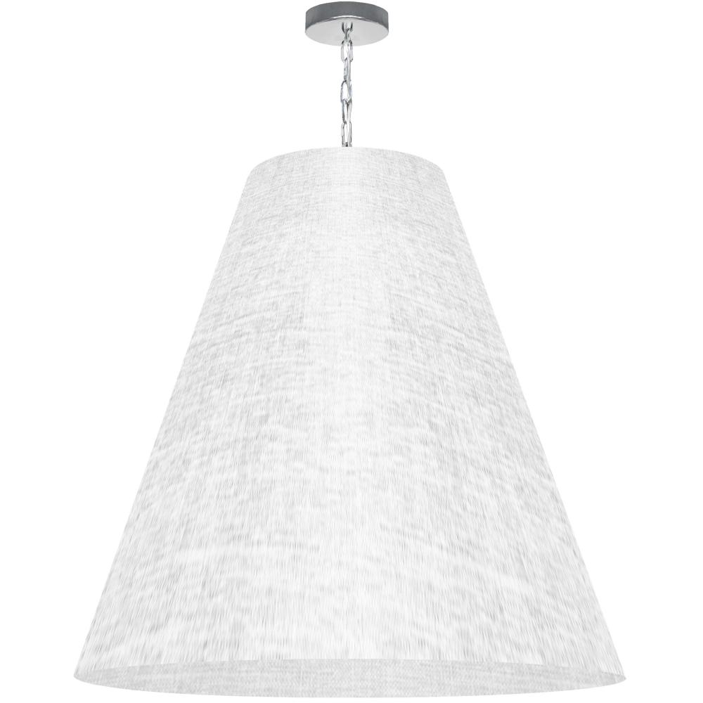 1LT Anaya X-Large Pendant, PC w/ WH/CLR Shade