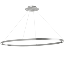 Dainolite CIR-4463C-SV - 63W Horiz Chandelier, SV with WH Silicone Diffuser