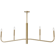 Dainolite ELN-484HC-AGB - 4 Light Incandescent Horizontal Chandelier, Aged Brass