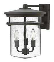  1625KZ - Hadley Bronze Outdoor Fixture with Seeded Gls