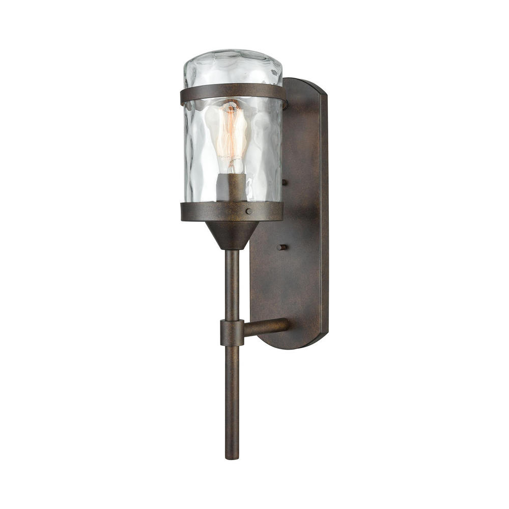 Torch 1-Light Outdoor Wall Lamp in Hazelnut Bronze