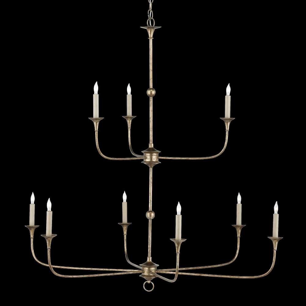 Nottaway Bronze Large Two-Tier Chandelier