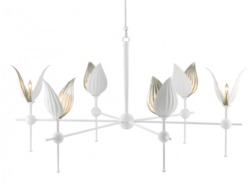 Peace Lily White Chandelier