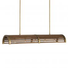 Currey 9000-0967 - Woodbine Chestnut Rectangular Chandelier